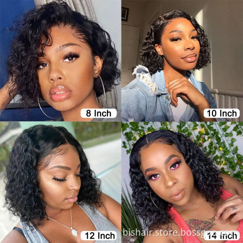 Cuticle Aligned Transparent Frontal Closure Human Hair 4x4 5x5 Swiss Scalp Huaman Hair Wig HdD Lace Closure and Frontal Lace Wig
